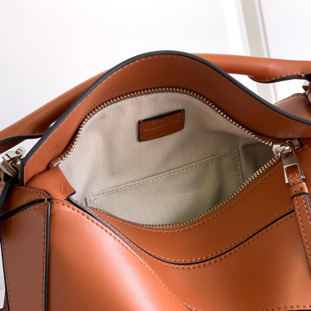 LOEWE Puzzle small geometric patchwork crossbody … - image 8